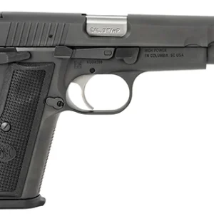 FN 66100256 High Power  9mm Luger 17+1, 4.70" Black Target Crown Steel Barrel, Black PVD Serrated Steel Slide & Steel Frame w/Beavertail, Black Textured Polymer Grip, Ambidextrous