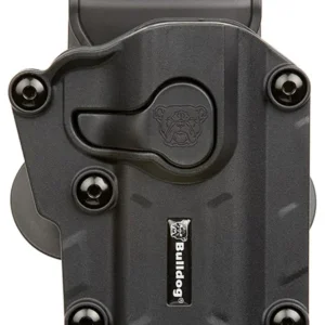Bulldog MX001SC Max Multi Fit OWB Black Polymer Paddle Fits Sig P250/P320 Fits S&W M&P 9/40/45 Fullsize Right Hand
