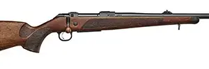 CZ-USA 07304 CZ 600 Lux Full Size 300 Win Mag 3+1, 24" Black Light Threaded Barrel, Black Steel Receiver, Walnut Bavarian Style Stock, Right Hand