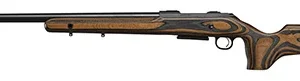 CZ-USA 07503 CZ 600 Range Full Size 308 Win 5+1, 24" Black Nitride Steel Threaded Barrel, Drilled & Tapped Receiver, Black Brown & Gray Laminate Fixed w/Adj Cheek Rest Stock, Right Hand