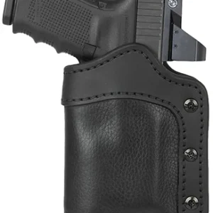 1791 Gunleather UCLB21NSBR Ultra Custom Light Bearing OWB Size 2.1 Night Sky Black Leather Belt Loop Compatible w/Glock 17/S&W M&P Shield/Springfield XD Right Hand