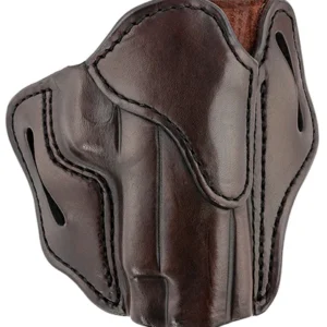 1791 Gunleather ORBH23SBRR BH2.3 Optic Ready OWB Size 2.3 Signature Brown Leather Belt Slide Compatible w/Glock 17/20/21/22/31/34/35/40/41/S&W M&P Shield Right Hand