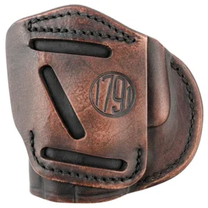 1791 Gunleather 4WH4VTGR 4-Way  IWB/OWB 04 Vintage Leather Belt Clip Compatible w/Springfield XDS/Springfield XD/Glock 26/S&W M&P Shield Plus
