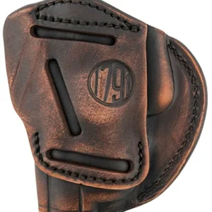 1791 Gunleather 4WH5VTGR 4-Way IWB/OWB Size 05 Vintage Leather Belt Clip Compatible w/Glock 17/Springfield XD/S&W M&P/HK VP9 Right Hand