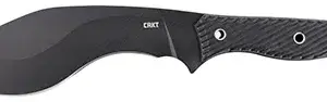 CRKT 2710 Clever Girl Kukri 7.75" Fixed Plain Black Powder Coated SK-5 Steel Blade/Black G10 Handle Includes Belt Clip/Lanyard