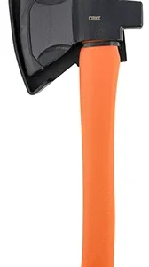 CRKT 2727 Chogan  3.16" Blade 1055 Carbon Steel Blade Orange GRN Handle 13.19" Long Axe w/Hammer