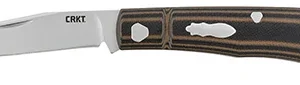 CRKT 7100 Venandi  3.14" Folding Clip Point Plain Bead Blasted 8Cr13MoV SS Blade/Black/Brown G10 Handle