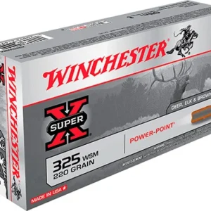 Winchester Ammo X325WSM Super X  325 WSM 220 gr Power Point 20 Per Box/ 10 Case