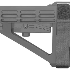 SB Tactical SBA4X03MSB SBA4 X Stealth Gray Adjustable Synthetic AR-Platform