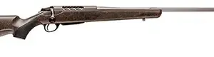 Tikka JRTXRBS370 T3x Lite Full Size 7mm Rem 3+1 24.30" Stainless Fluted Barrel, Drilled & Tapped Stainless Steel Receiver, Orange Webbed Black Roughtech Synthetic Stock
