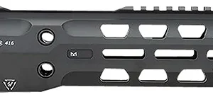 Strike Industries GRIDLOK-416-FD-9 GridLok Full Duty With Quick Detach System 9"L 1.57"D M-LOK Black Aluminum for HK 416, HK MR556, M27 IAR