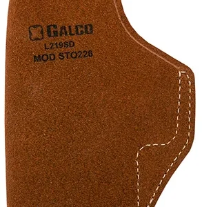 Galco STO226 Stow-N-Go  IWB Natural Leather Belt Clip Fits Glock 19X/19 Gen1-5/23 Gen2-5 Right Hand