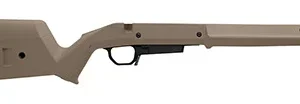Magpul MAG1207-FDE Hunter American Stock Flat Dark Earth Adjustable Synthetic Stock with Aluminum Chassis for Short Action Ruger American Right Hand Includes STANAG Mag Well