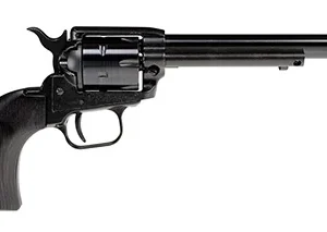 Heritage Mfg RR22B6BBK Rough Rider  22 LR 6 Shot, 6.50" Black Oxide Steel Barrel, Black Steel Frame, Black Oxide Cylinder, Black Laminate Wood Grip, Hammer/Thumb Safety, Exposed Hammer