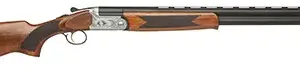 Dickinson LLC GW12W26P Green Wing  12 Gauge 2rd 3" 26" Matte Black Vent Rib Barrel, Engraved Steel Receiver w/Satin Silver Metal Finish, Bead Front Sight, Wood Stock & Ejector