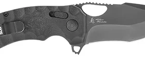 S.O.G SOG12270457 Kiku XR LTE 3.02" Folding Tanto Plain Cryo CTS XHP Blade Deep Textured Black Linen Micarta Handle Includes Belt Clip