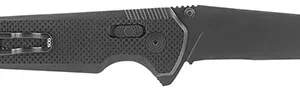 S.O.G SOG-12-57-02 Vision XR  3.36" Folding Tanto Part Serrated Black TiNi CTS XHP Steel Blade Black G10 Handle