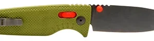 S.O.G SOG12790357 Altair XR 3.20" Folding Plain Bead Blasted Cryo CPM 154 SS Blade/ Field Green w/Stone Blue Accents GRN Handle