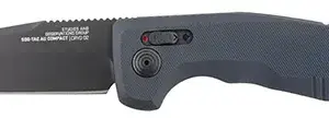 S.O.G SOG-15-38-09 SOG-TAC Auto Compact 2.94" Folding Tanto Plain Black TiNi Cryo D2 Steel Blade Black Micro-Textured Anodized Aluminum Handle Includes Pocket Clip