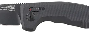 S.O.G SOG-15-38-14 SOG-TAC Auto Compact *CA 1.96" Folding Tanto Plain Black TiNi Cryo D2 Steel Blade Black Micro-Textured Anodized Aluminum Handle Includes Pocket Clip