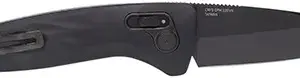 S.O.G SOG15730157 One-Zero Auto 3.10" Folding Plain Black Chrome CPM S35VN SS Blade/ Black Aluminum Handle