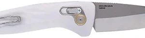 S.O.G SOG15730257 One-Zero Auto 3.10" Folding Plain Satin/Polished CPM S35VN SS Blade/ White Sculpted Aluminum Handle