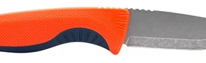 S.O.G SOG17410341 Aegis FX  3.70" Fixed Drop Point Plain Satin 4116 Krupp SS Blade, Recue Red w/Indigo Accents GRN Handle, Includes Sheath