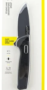 S.O.G SOGTM1027CP Terminus XR 2.95" Folding Clip Point Plain Black TiNi D2 Steel Blade Black G10 Handle Includes Pocket Clip