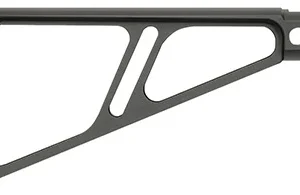 Midwest Industries MISTAPSFFES Side Folding Fixed Extruded Stock  Black Anodized Aluminum for Picatinny Rail
