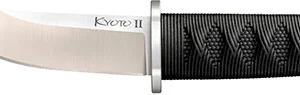 Cold Steel CS-17DB Kyoto II 3.38" Fixed Plain Tanto 8Cr13MoV SS Blade/Black Contoured Kray-Ex Handle
