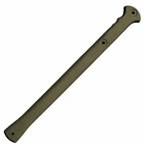 Cold Steel CS90PTHG Trench Hawk  3.50" Blade 1055 Carbon Steel Blade OD Green Polypropylene Handle 19" Long Tomahawk