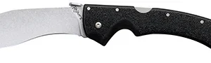 Cold Steel CS-62JL Rajah II 6" Folding Plain Stone Washed Japanese AUS-10A SS Blade/ Black Griv-Ex Handle