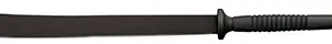 Cold Steel CS97THAMS Thai  22" Black Matte Baked-On Anti Rust 1055 Carbon Steel Blade/ Flat, Oval Black w/Steel Guards Polypropylene Handle 36.50" Long Includes Sheath