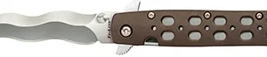 Cold Steel CS-26SK4 Ti-Lite  4" Folding Plain Kris AUS 10A Steel Blade/Flat Dark Earth Griv-Ex Handle