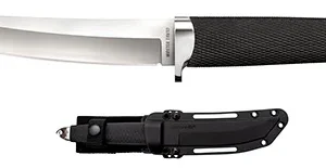 Cold Steel CS-35AB San Mai Master 6" Fixed Tanto Plain Satin VG-10 San Mai Blade/Black Textured/Oval Kray-Ex Handle Includes Sheath