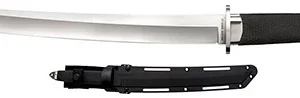 Cold Steel CS35AE Magnum Tanto XII  12" Fixed Tanto Plain Satin VG-10 San Mai Blade/Black Textured/Oval Kray-Ex Handle Includes Sheath