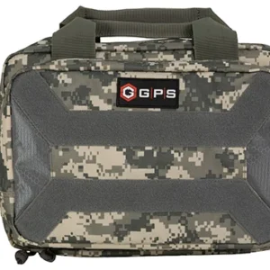GPS Bags PC15ACU Pistol Case  Black 600D Polyester Holds 1 Handgun