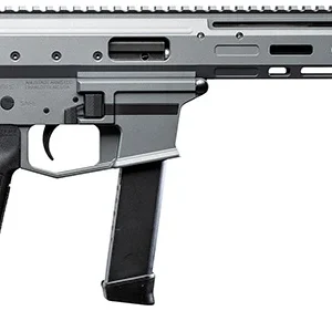Angstadt Arms AAMDP09PG6 MDP-9  9mm Luger 27+1 5.85" Black Melonite Threaded Barrel, M-LOK Free-Float Handguards, Tactical Gray Cerakote Aluminum Picatinny Rail Receiver, Black Polymer Grips