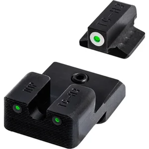 TruGlo TGTG231G3MC Tritium Pro  Black | Green Tritium Orange Outline Front Sight Green Tritium Rear Sight