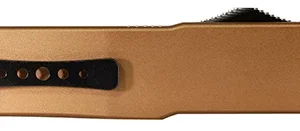 Templar Knife LAAB121 Premium Lightweight Large 3.50" OTF Dagger Plain Black Oxide Stonewashed Powdered D2 Steel Blade/5.25" Bronze Anodized Aluminum Handle