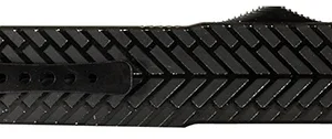 Templar Knife LAHBG52 Premium Lightweight Large 3.50" OTF Tanto Part Serrated Black Oxide Stonewashed Powdered D2 Steel Blade/5.25" Black Herringbone Anodized Aluminum Handle
