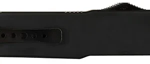 Templar Knife LZBR321 Premium Weighted Large 3.55" OTF Drop Point Plain Black Oxide Stonewashed Powdered D2 Steel Blade/5.25" Black Rubber/Aluminum Zinc Alloy Handle