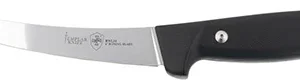 Templar Knife K6BBK362 Boning  6" Fixed Plain RWL34 Damasteel Blade/5" Black G10 Handle