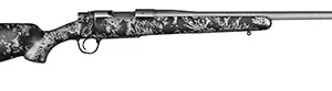 Christensen Arms 8010107400 Mesa FFT 6.5 PRC 4+1 20" Threaded Barrel, Tungsten Gray Cerakote, Black with Gray Webbing Stock