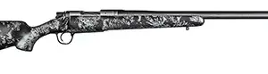 Christensen Arms 8010613300 Ridgeline FFT 6.5 Creedmoor 4+1 20" Carbon Fiber/Threaded Barrel, Stainless Steel, Black with Gray Accents Stock