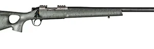 Christensen Arms 8010800106 Summit TI  Full Size 6.5 PRC 3+1, 24" Natural Titanium Steel Threaded Barrel, Natural Titanium Aluminum Receiver, Green w/Black Webbing Fixed Thumbhole Stock