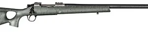 Christensen Arms CA10269815322 Summit TI  Full Size 28 Nosler 3+1, 26" Natural Titanium Steel Threaded Barrel, Natural Titanium Aluminum Receiver, Green w/Black Webbing Fixed Thumbhole Stock