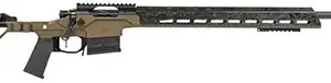 Christensen Arms 8010301201 Modern Precision  338 Lapua Mag 27" Threaded Carbon Fiber Barrel 5+1, Black Nitride Finish, Desert Brown Anodized Folding Stock, Polymer Grip