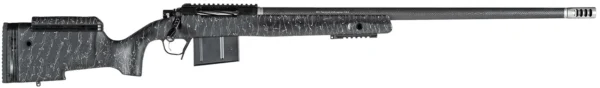 Christensen Arms 8010400100 BA Tactical Long Range 6.5 PRC 4+1 26" Carbon Fiber Barrel, Black Nitride Finish, Black with Gray Webbing Stock