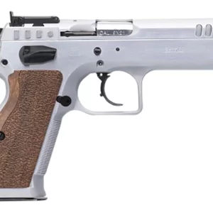 Tanfoglio IFG TFSTOCK29 Stock II Competition 9mm Luger 17+1 16+1, 4.44" Stainless Polygonal Rifled Barrel, Stainless Ported/Serrated Slide, Stainless Steel Frame, Brown Polymer Grip